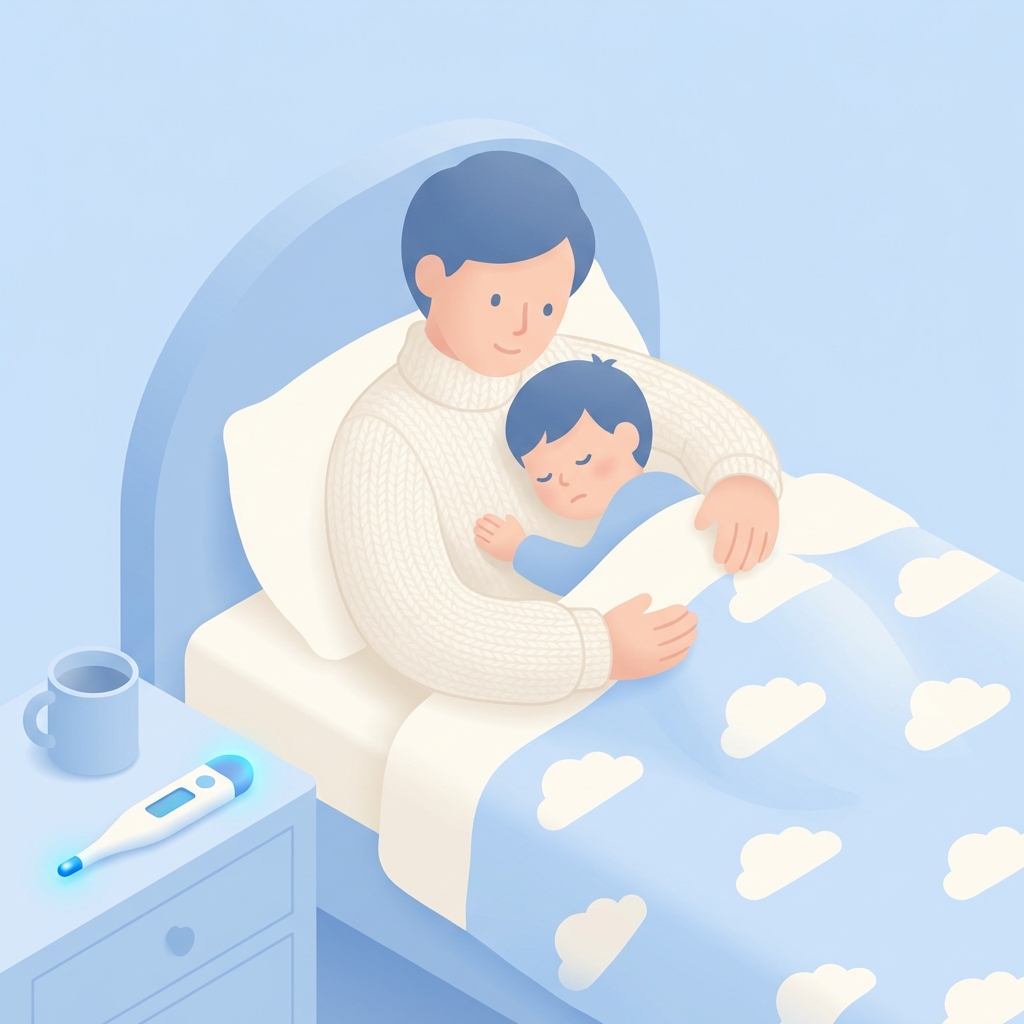 아이를 돌보는 아빠